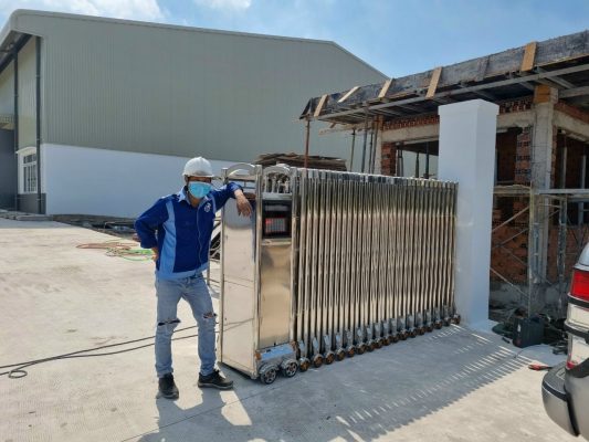 Sửa chữa Cổng Xếp tại KCN Thụy Vân
